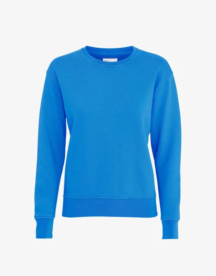 Women Crewneck Sweatshirts Colorful Standard Women Classic Organic Crew Pacific Blue