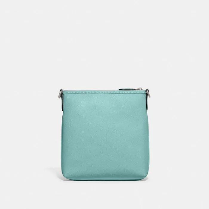 Women Crossbody Bags Coach Kitt Messenger Crossbody Silverfaded Blue