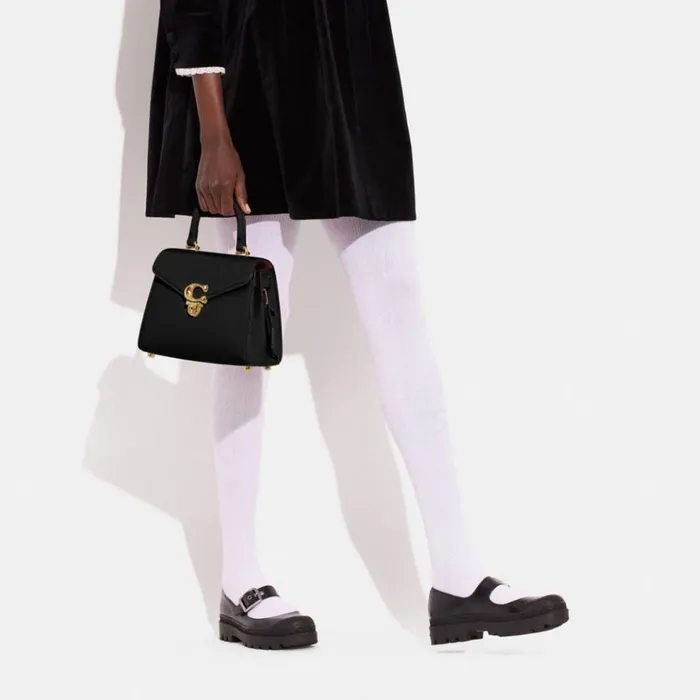 Women Crossbody Bags Coach Sammy Top Handle Brassblack
