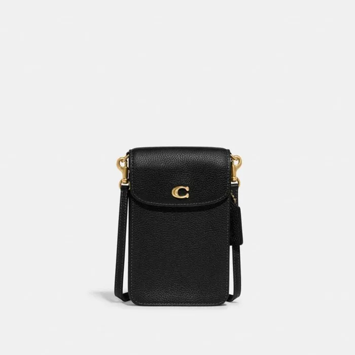 Women Crossbody Wallets Coach Phone Crossbody Brassblack