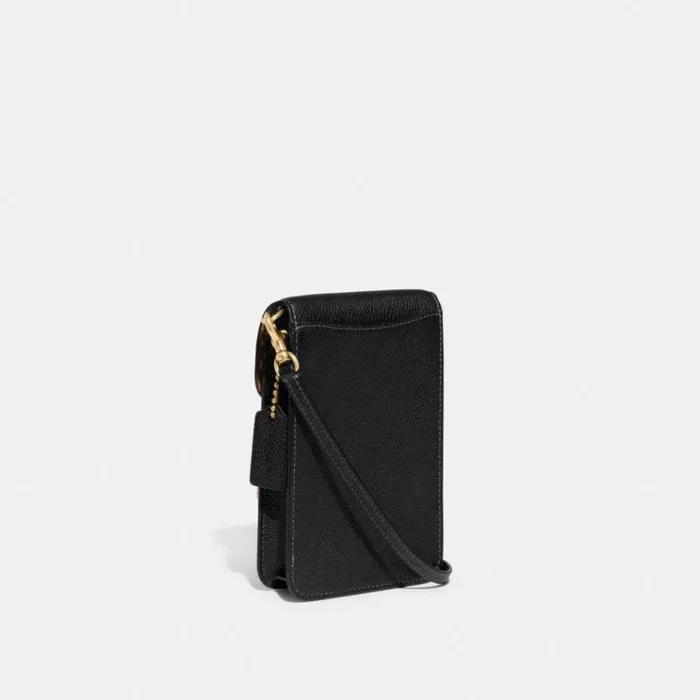Women Crossbody Wallets Coach Phone Crossbody Brassblack