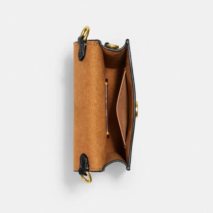 Women Crossbody Wallets Coach Phone Crossbody Brassblack