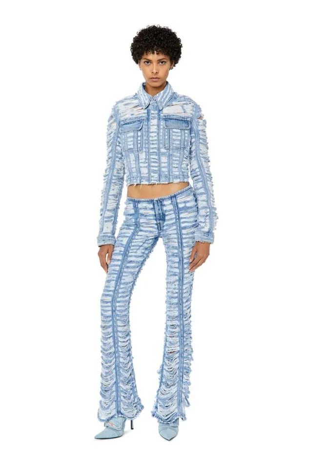 Women DeSlimmyFsc Light Blue Diesel Outerwear And Jackets