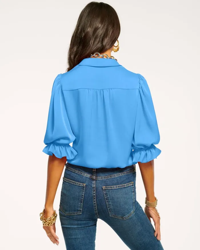 Women Dina Button Down Bodysuit Soiree Red Ramy Brook Tops Women Dina Button Down Bodysuit Soiree Red Ramy Brook Tops