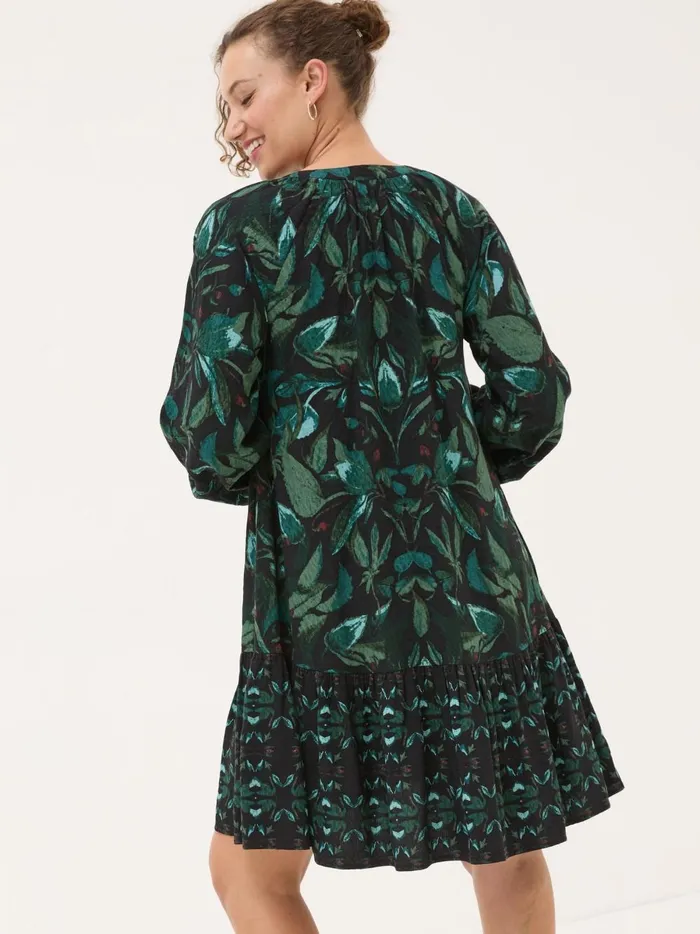 Women Dresses Fat Face Black Amy Mirrored Tunic Women Dresses Fat Face Black Amy Mirrored Tunic