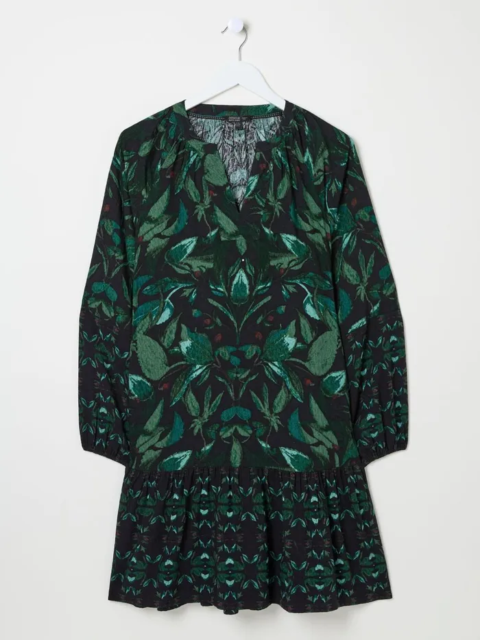 Women Dresses Fat Face Black Amy Mirrored Tunic Women Dresses Fat Face Black Amy Mirrored Tunic
