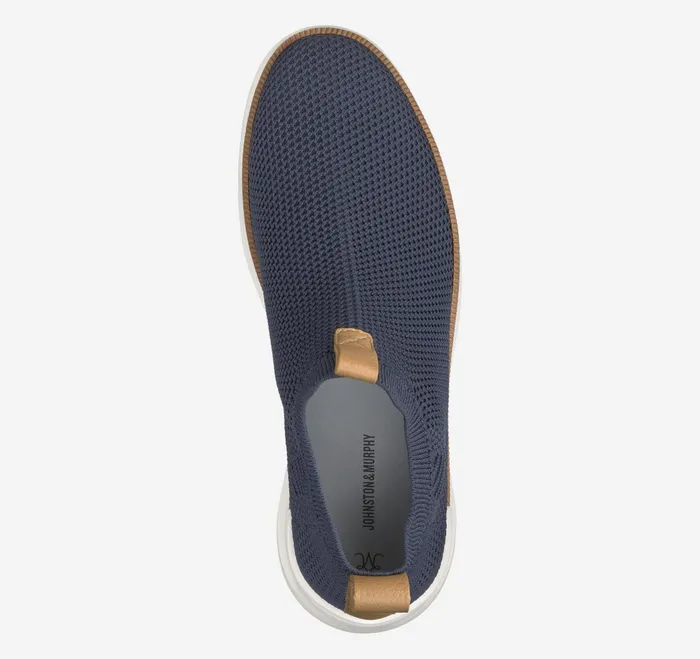 Women Emery Knit Chelsea Boot Navy Knit JohnstonandMurphy Boots and Booties Women Emery Knit Chelsea Boot Navy Knit JohnstonandMurphy Boots and Booties