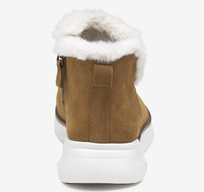 Women Emery Shearling Bootie Whiskey Waterproof Suede JohnstonandMurphy Boots and Booties Women Emery Shearling Bootie Whiskey Waterproof Suede JohnstonandMurphy Boots and Booties