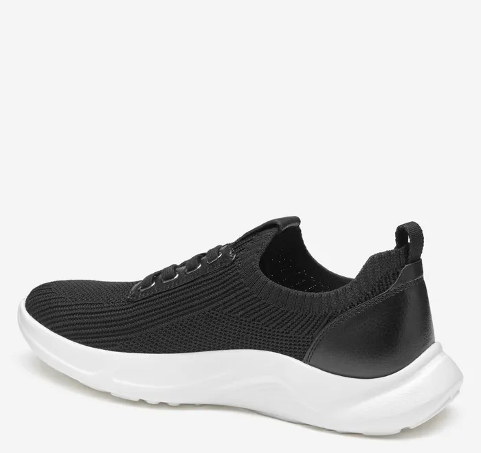 Women Escape Knit LaceUp Black Knit JohnstonandMurphy Sneakers Women Escape Knit LaceUp Black Knit JohnstonandMurphy Sneakers