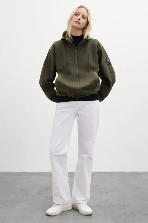 Women Green Kamet Sweatshirt Ecoalf Sweatshirts