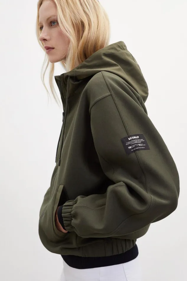 Women Green Kamet Sweatshirt Ecoalf Sweatshirts