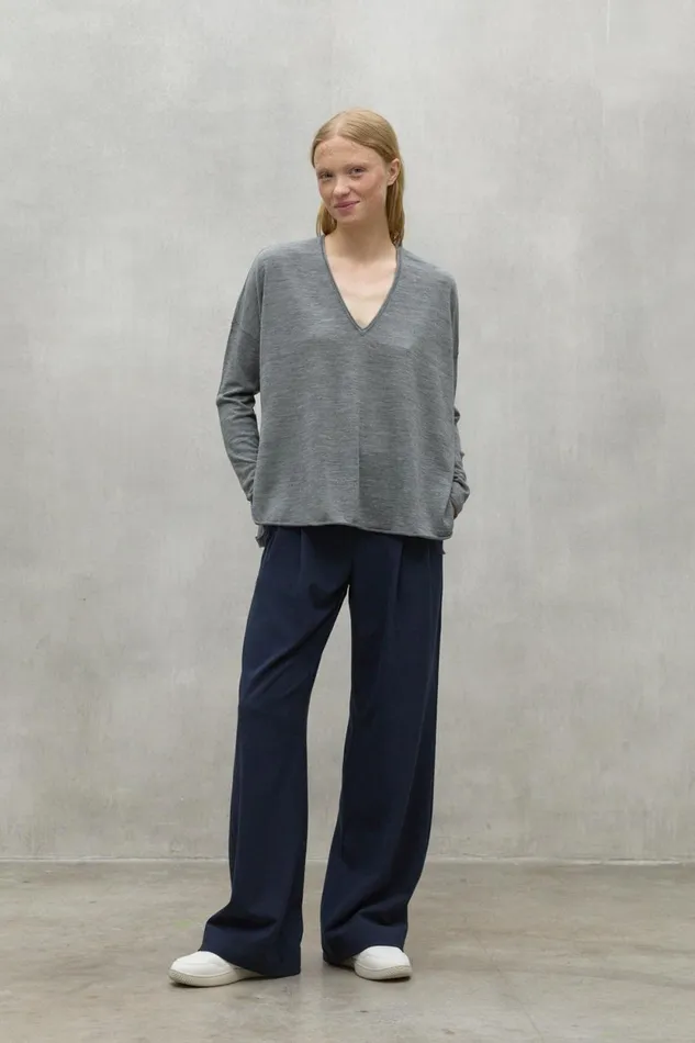 Women Grey Anturio Sweater Ecoalf Knitwear