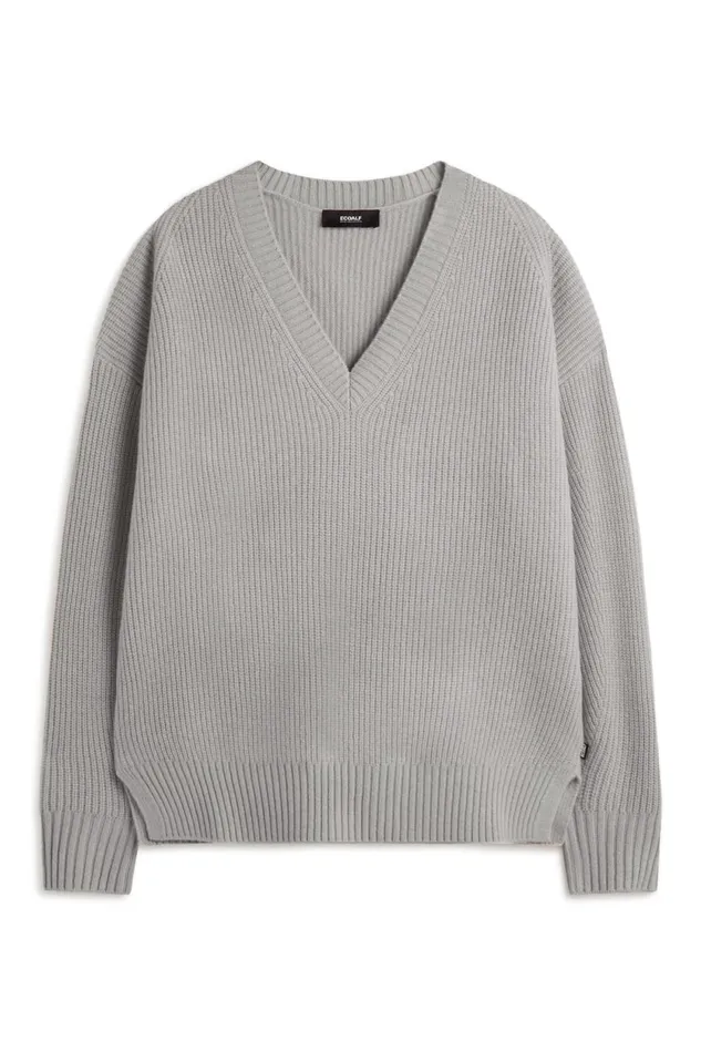 Women Grey Azalea Sweater Ecoalf Knitwear