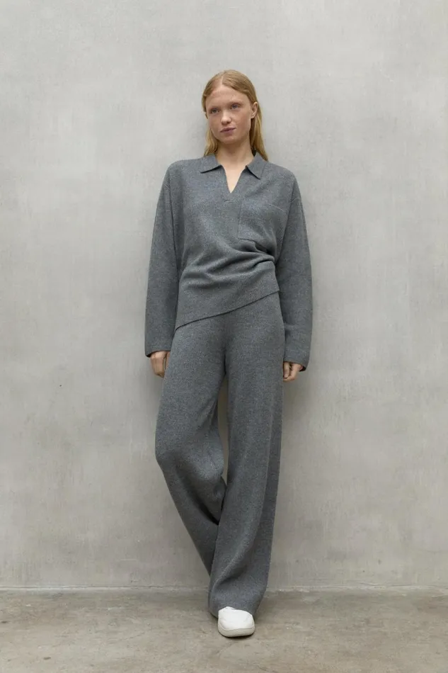 Women Grey Cipre Trousers Ecoalf Trousers