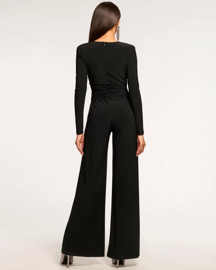 Women Hailey VNeck Jumpsuit Black Ramy Brook Dresses Women Hailey VNeck Jumpsuit Black Ramy Brook Dresses