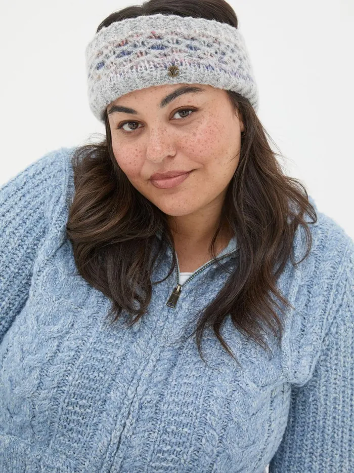 Women Hair Accessories Fat Face Grey Space Dye Headband