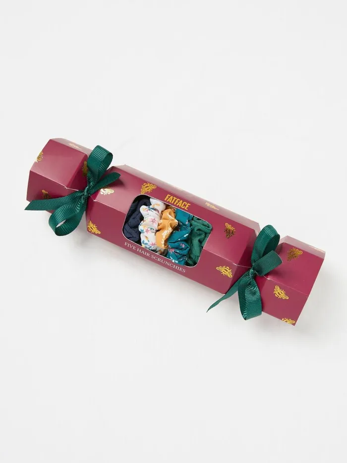 Women Hair Accessories Fat Face Multi Colour Scrunchies Cracker
