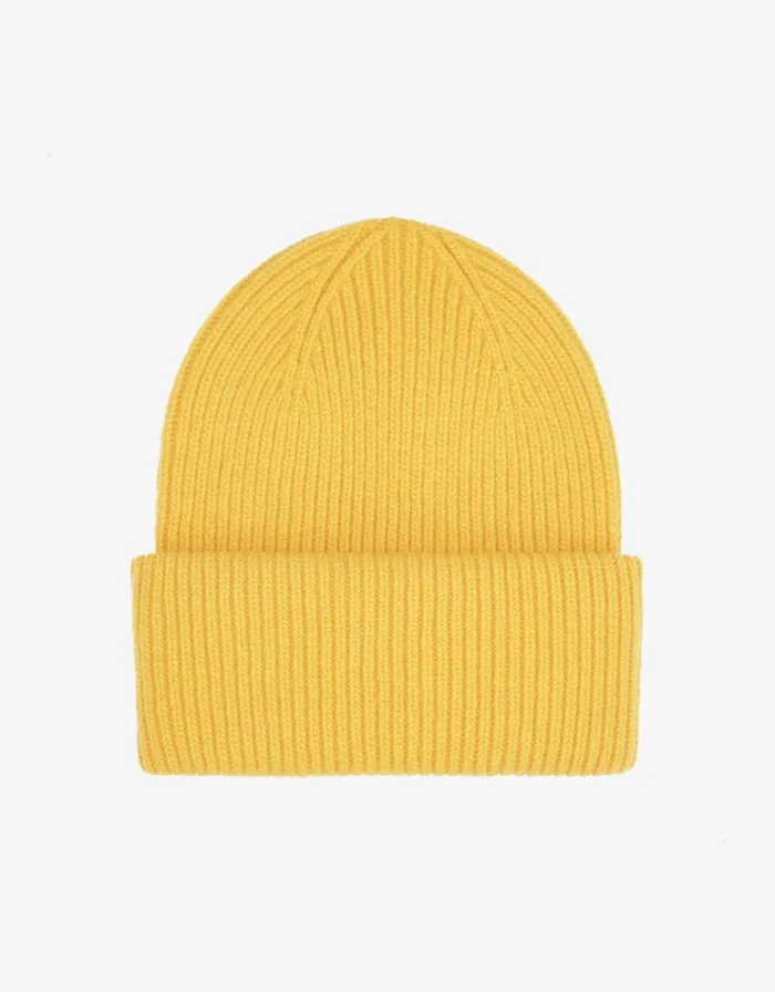 Women Hats Colorful Standard Merino Wool Hat Lemon Yellow