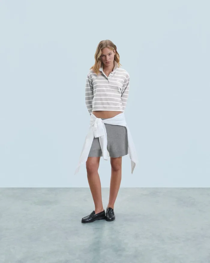 Women Hoodies From Future Polo Sweatshirt Ff Light Heather Gray