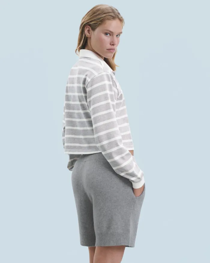 Women Hoodies From Future Polo Sweatshirt Ff Light Heather Gray