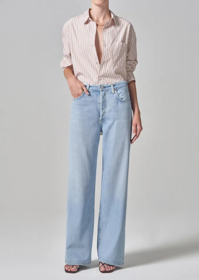 Women Jeans Citizens Of Humanity Annina High Rise Wide Leg 30034 In Alemayde