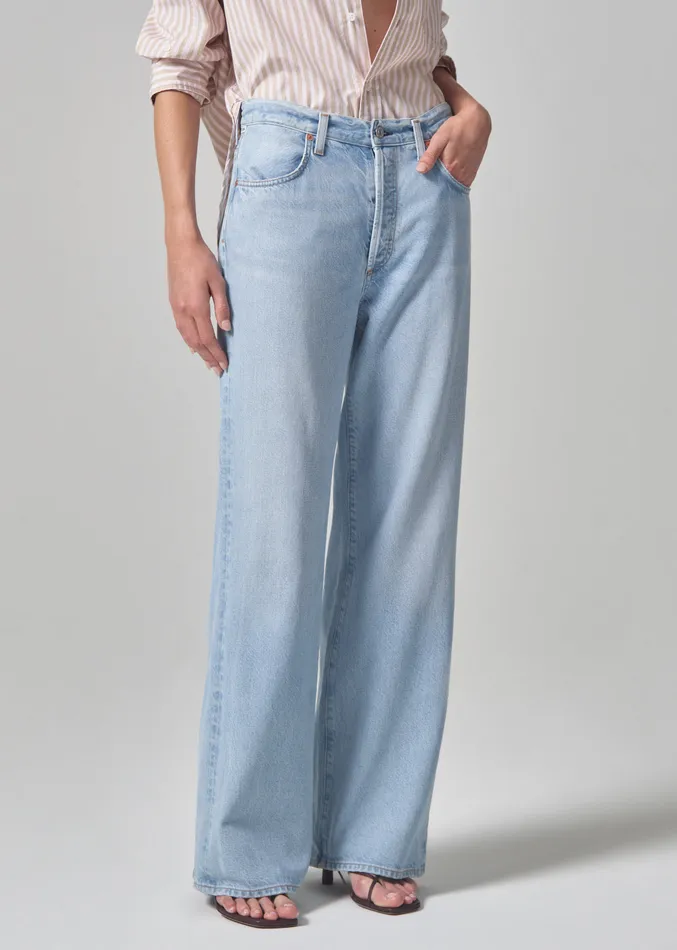 Women Jeans Citizens Of Humanity Annina High Rise Wide Leg 30034 In Alemayde
