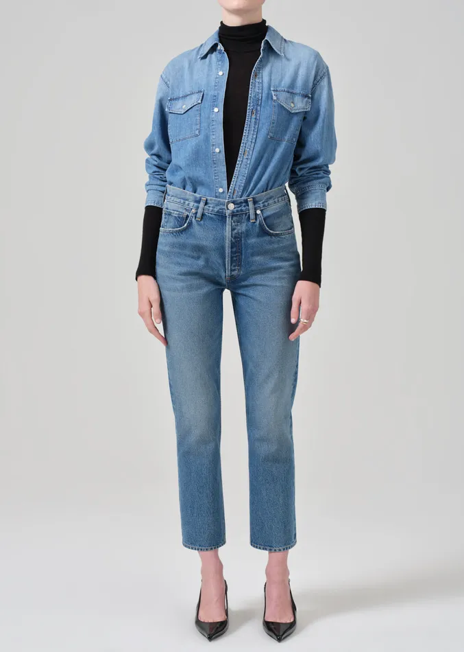 Women Jeans Citizens Of Humanity Charlotte High Rise Straight In Magnolia