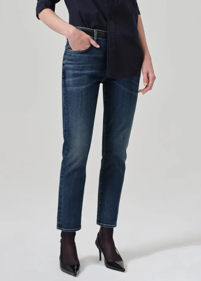 Women Jeans Citizens Of Humanity Emerson Mid Rise Relaxed 27034 In Blue Ridge