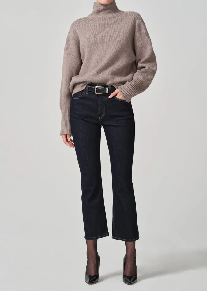 Women Jeans Citizens Of Humanity Isola Mid Rise Cropped Boot In Solace