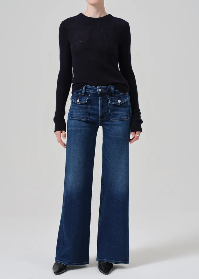 Women Jeans Citizens Of Humanity Raven Patch Pocket Wide Leg In Regency