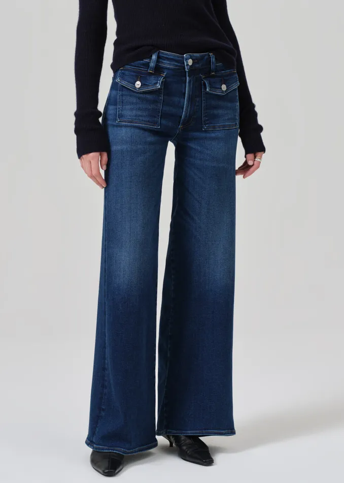 Women Jeans Citizens Of Humanity Raven Patch Pocket Wide Leg In Regency