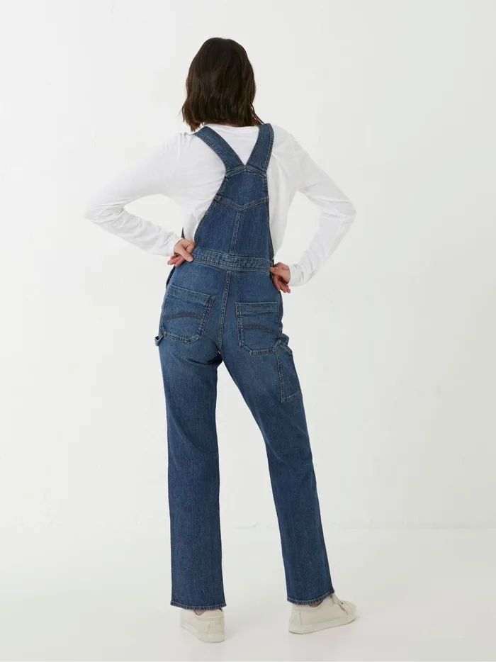 Women Jumpsuits and Playsuits Fat Face Blue Banbury Dungarees