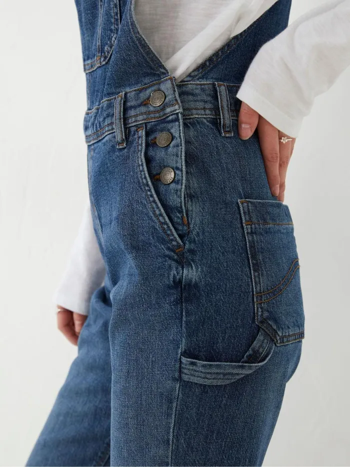 Women Jumpsuits and Playsuits Fat Face Blue Banbury Dungarees