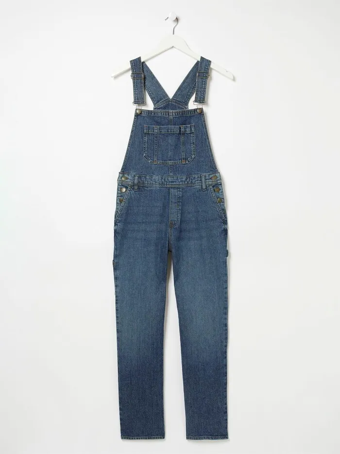 Women Jumpsuits and Playsuits Fat Face Blue Banbury Dungarees