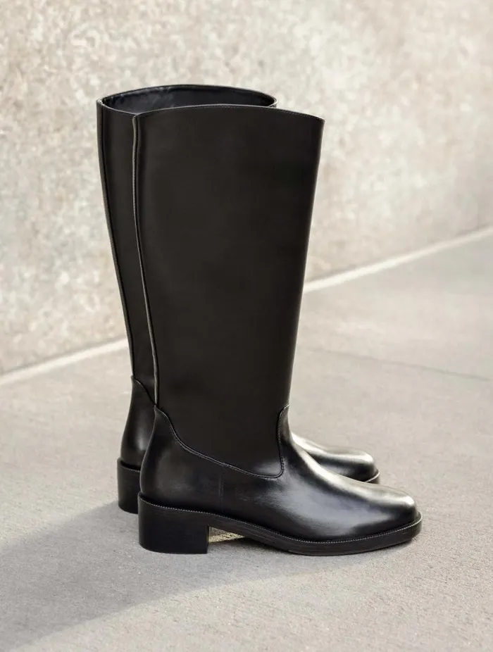 Women Knee High Boots Bobbies Harvey Intense Black