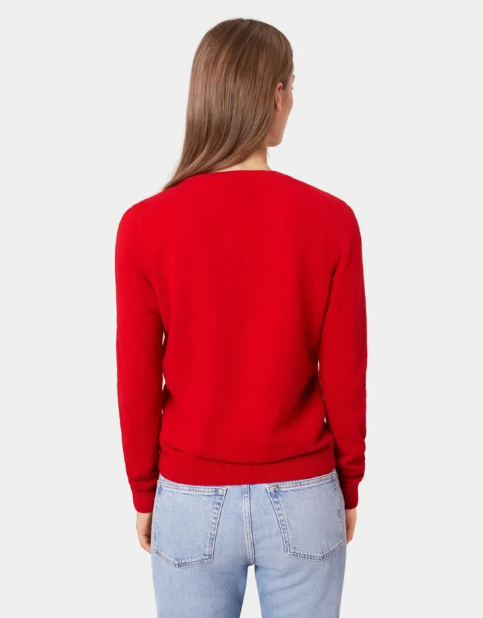 Women Knit Sweaters Colorful Standard Women Light Merino Wool Crew Ocean Green