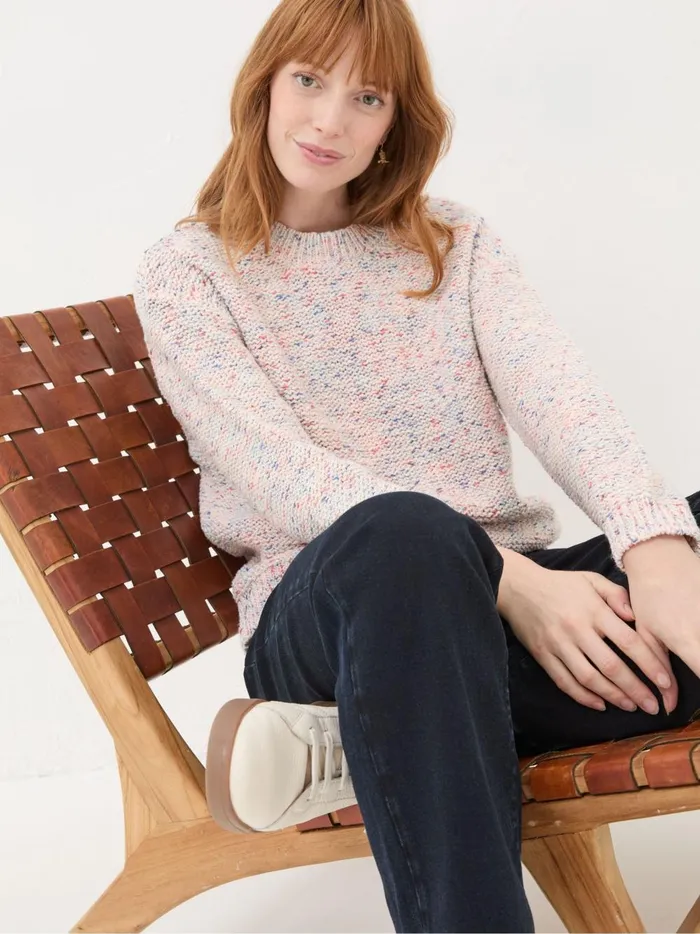 Women Knitwear Fat Face Multi Marley Knitted Jumper