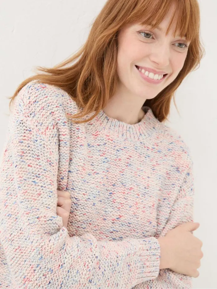 Women Knitwear Fat Face Multi Marley Knitted Jumper