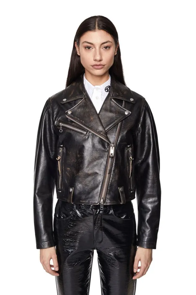 Women LEdmeaCl Black Diesel Outerwear And Jackets Women LEdmeaCl Black Diesel Outerwear And Jackets