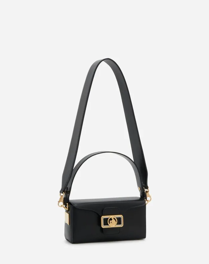 Women Lanvin Crossbody Bags and Shoulder Bags Nano Pencil Shiny Leather Bag Black Women Lanvin Crossbody Bags and Shoulder Bags Nano Pencil Shiny Leather Bag Black