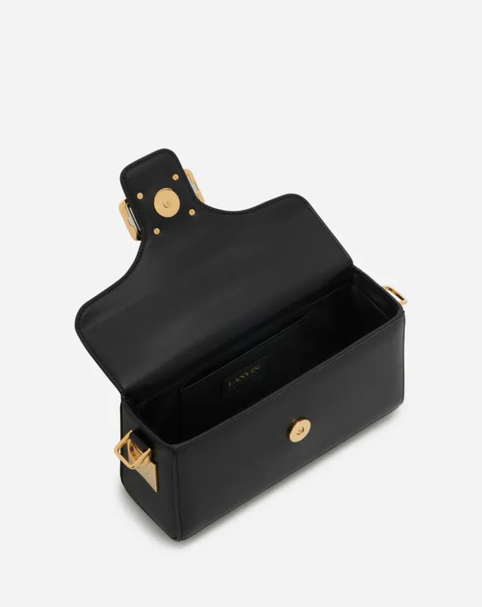 Women Lanvin Crossbody Bags and Shoulder Bags Nano Pencil Shiny Leather Bag Black Women Lanvin Crossbody Bags and Shoulder Bags Nano Pencil Shiny Leather Bag Black