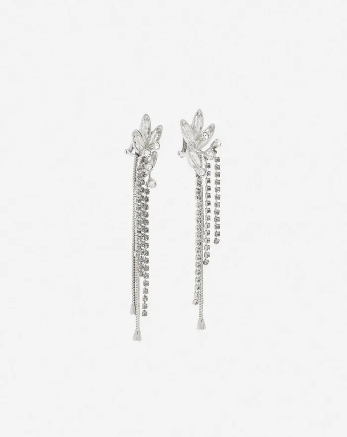 Women Lanvin Jewelry Aede Earrings Silvercrystal