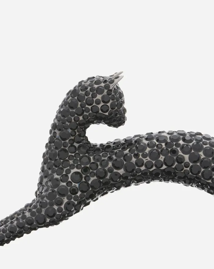 Women Lanvin Mini Bags and Clutches Nano Pencil Cat Leather Bag Black Women Lanvin Mini Bags and Clutches Nano Pencil Cat Leather Bag Black