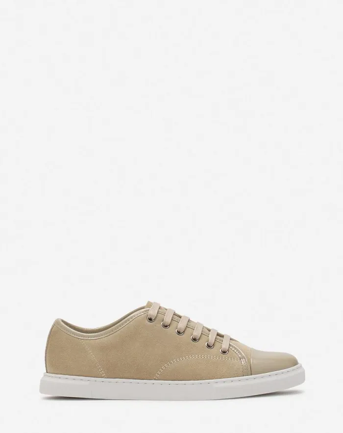 Women Lanvin Sneakers Dbb1 Sneakers In Suede And Patent Leather Lin