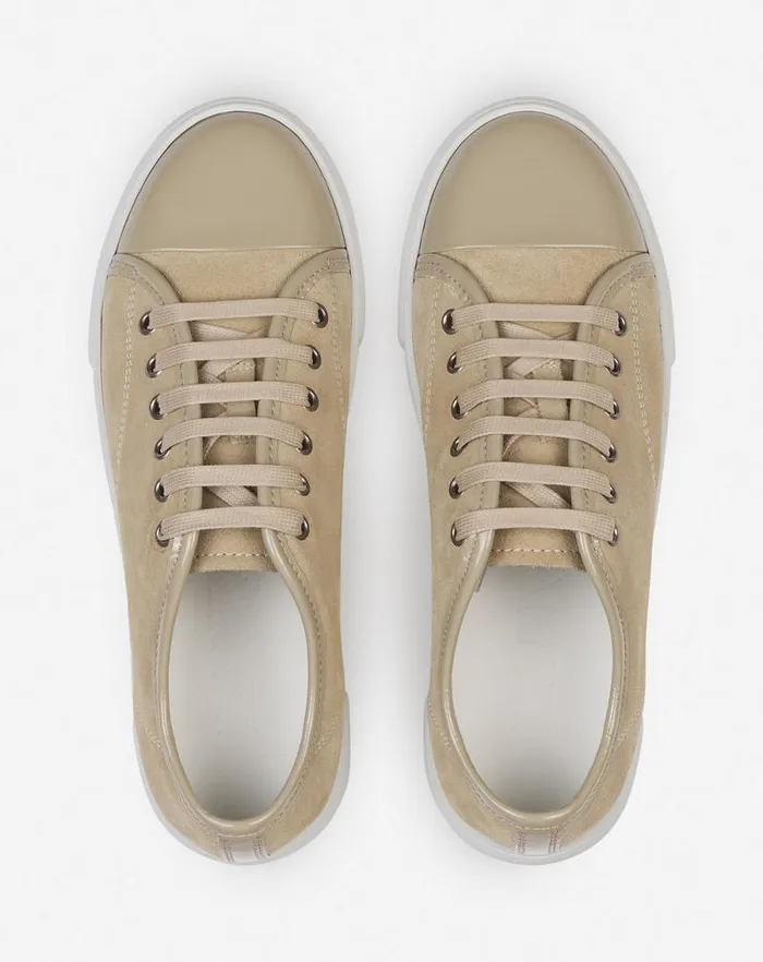 Women Lanvin Sneakers Dbb1 Sneakers In Suede And Patent Leather Lin Women Lanvin Sneakers Dbb1 Sneakers In Suede And Patent Leather Lin