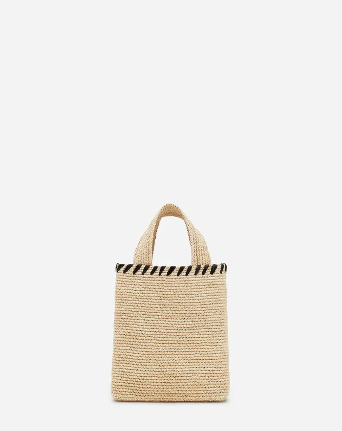 Women Lanvin Tote Bags and Top Handle Bags Lanvin Nano Raffia Tote Bag Naturalblack Women Lanvin Tote Bags and Top Handle Bags Lanvin Nano Raffia Tote Bag Naturalblack