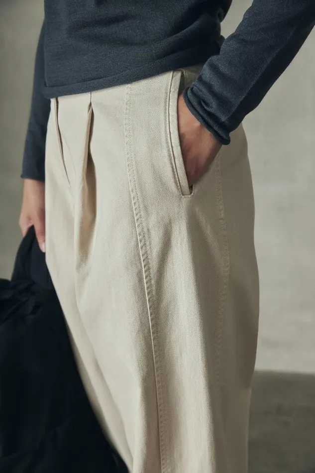 Women Light Beige Jerte Trousers Ecoalf Trousers