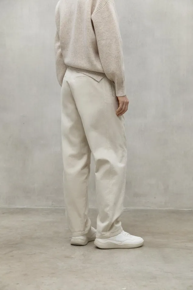 Women Light Beige Jerte Trousers Ecoalf Trousers