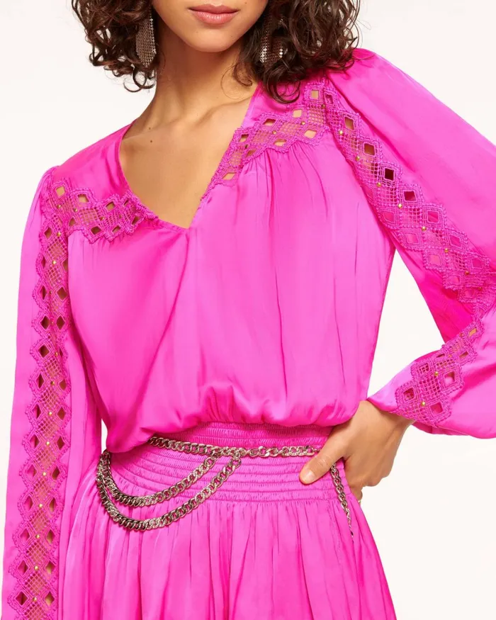 Women Lilly Smocked Mini Dress Electric Pink Ramy Brook Dresses Women Lilly Smocked Mini Dress Electric Pink Ramy Brook Dresses