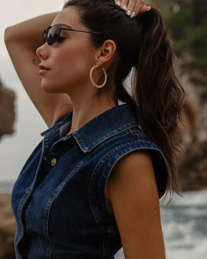 Women Lolita Denim Mini Dress Medium Wash Ramy Brook Dresses Women Lolita Denim Mini Dress Medium Wash Ramy Brook Dresses